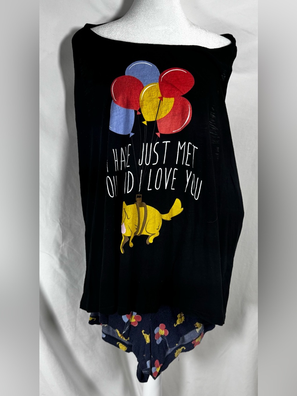 Torrid Disney Pixar UP Dug I just met you tank top and sleep shorts set 3X